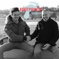 Footprints Property Powered by eXp logo - Similar company to Boxer Creative