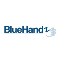BlueHandz logo - Similar company to Ik Word Declarant