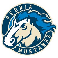 Peoria Mustangs logo - Similar company to M14Hoops