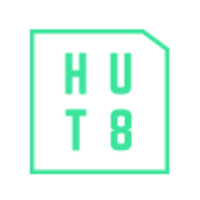 Hut Eight logo - Similar company to 88.Eu