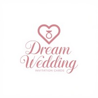 Dream Wedding Invitation card logo - Similar company to Crafted Logo