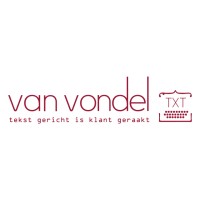 Van Vondel txt logo - Similar company to Vonder, G