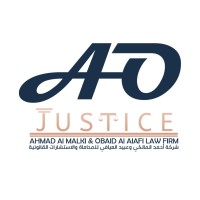 AO JUSTICE- Ahmad Al-Malki & Obaid Al Aiafi Law Firm logo - Similar company to Jehani & Shateri Lawfirm