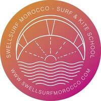 Swell Surf Morocco | surf & kite camp logo - Similar company to Blue Waves Group