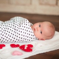 Muslin swaddle blanket logo - Similar company to Beberotti