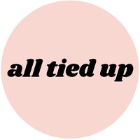 All Tied Up | Handmade Scrunchies logo - Similar company to Haute Peach