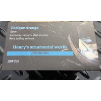 Henrys Ornamental Works logo - Similar company to Steel Tech