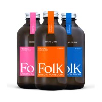 Folk Kombucha logo - Similar company to Noda | Not A Soda