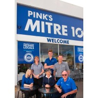 Pink's Mitre 10 logo - Similar company to The Barossa Co-Op