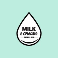 Milk & Cream Cereal Bar logo - Similar company to Cool Beans - Espacio Creativo