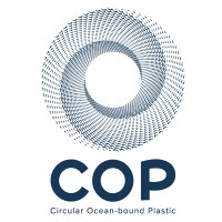 Circular Ocean-bound Plastic logo - Similar company to Bluebenu