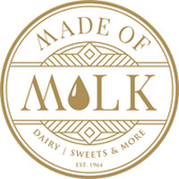 MADE OF MILK logo - Similar company to Go Nuts !! Munch Right