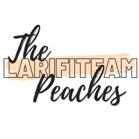 The LariFitFam Peaches logo - Similar company to Mellow Drinks