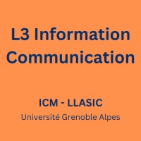 Licence 3 Information Communication (ICM-LLASIC-Université Grenoble Alpes) logo - Similar company to Sup De Pub