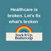 Suck It Up, Buttercup logo - Similar company to Comission