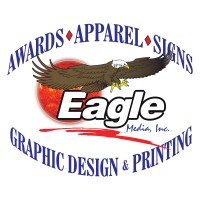 Eagle Media Inc. Screen Printing, Embroidery, Laser Engraving & Vinyl Graphics logo - Similar company to Quarterman'S Custom Screen Printing & Embroidery