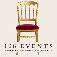 126 events, Furniture Rental in Paris France for events, wedding and fashion week, pop up sotres. logo - Similar company to Nuart Events