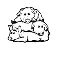 Three Blind Pigs logo - Similar company to Five Oars Coffee Roasters