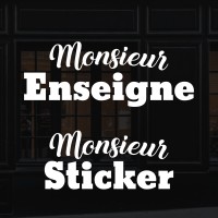 Monsieur Sticker / Monsieur Enseigne logo - Similar company to Nojac Enseignes