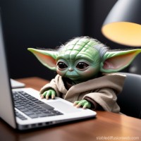 The Yoda scrolls logo - Similar company to Drns Drone Show Experiences