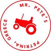 mr. pete's 100% Greek olive oil logo - Similar company to The Content Intuitive