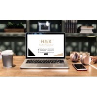 H & R Excellent Transcribers logo - Similar company to Onesource Audio