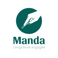 Manda - Linogravure engagée logo - Similar company to The Serigraph Studio