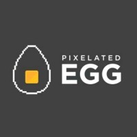 Pixelated Egg (Now a part of Ethinos) logo - Similar company to Egg Set Go