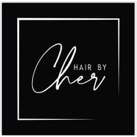 Hair By Cher logo - Similar company to Fellow Barber