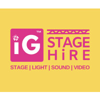 iG Stage Hire ™ logo - Similar company to P I X E L U T I O N Limited