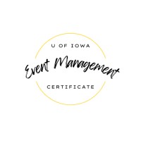 University of Iowa Event Management Certificate logo - Similar company to Macbride Studio / Charles Macbride Architect