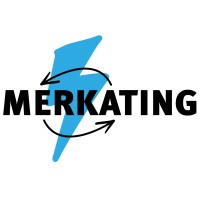Merkating logo - Similar company to Stripe Blue