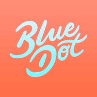 Blue Dot Studio logo - Similar company to Genius & Popcorn