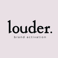 Louder. brand activation logo - Similar company to Future Lens