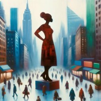 The Invisible Black Woman logo - Similar company to University Of Detroit Mercy