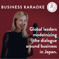 Business Karaoke Podcast logo - Similar company to Design Thinking Japan - Human Centred, Ai Accelerated