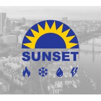 Sunset Heating & Cooling | Electrical logo - Similar company to Britescape Lighting & Landscaping