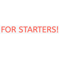 For Starters logo - Similar company to See The Label Digital Agency