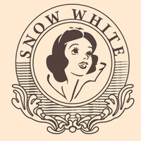 Snow White logo - Similar company to Santoor