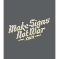 Sign Art Studio / Make Signs Not War logo - Similar company to Red Monkey Signs