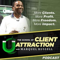 The School of Client Attraction Podcast with Marquel Russell logo - Similar company to Fame Hackers