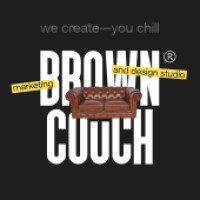 Brown couch studio logo - Similar company to Flipper