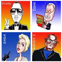 Caricatures by Dennis Porter logo - Similar company to Comic Book Lounge + Gallery