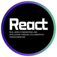 REACT logo - Similar company to Dockvine