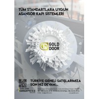 Gold Door elevator logo - Similar company to Atlantis Elevator&Escalator  Systems