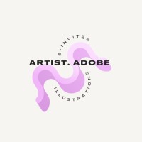 Artist.adobe- Digital illustrations and e-invites logo - Similar company to Saltedmedia Co.