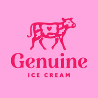 Genuine Ice Cream logo - Similar company to Bozeman Media Design