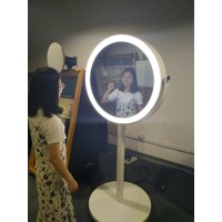 Selfie mirror photo booth | oval LED light | Round photo booth logo - Similar company to Kiosk Photobooth Industry|Photo Booth Wholesale|Photo Booth China|Photobooth Manufacturers