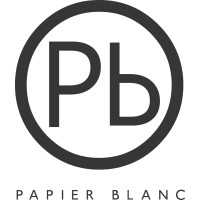 Papier Blanc logo - Similar company to Garçon Design
