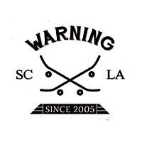 Warning Skate Shop logo - Similar company to Ambition Screen Printing